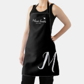 Mit Monogramm Liebe Schwarze Schürze mit Name (InSitu)