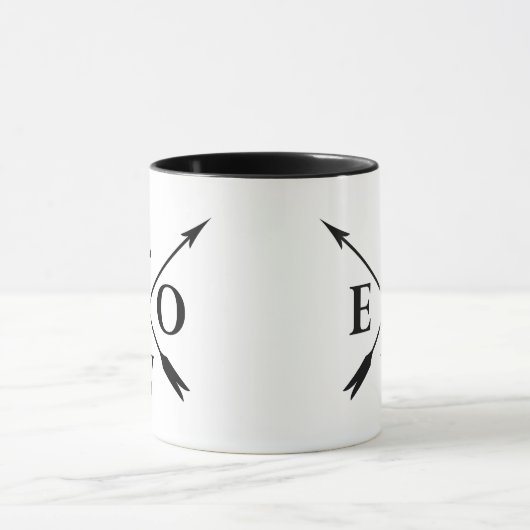 Mit Monogramm Liebe Tasse (Zentrum)