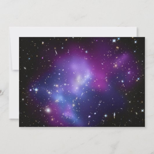 Mit Monogramm Lila Galaxiecluster (Rückseite)