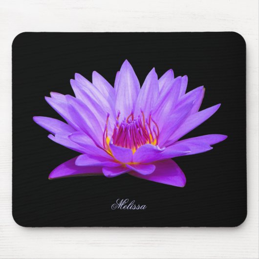 Mit Monogramm lila Mousepad (Vorne)