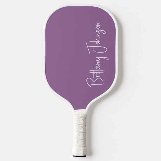Mit Monogramm Lila Pickleball Paddel Pickleball Schläger (Rückseite)