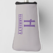 Mit Monogramm Lila Putter Kopfbedeckung Golf Headcover (Rotieren 90)