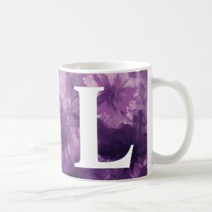 Mit Monogramm Lila Tasse
