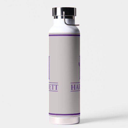 Mit Monogramm Lila Trinkflasche (Links)