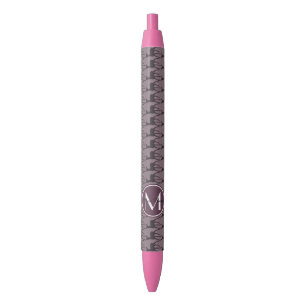 Mit Monogramm Lila Violet Hirsch Personalisiert Kugelschreiber