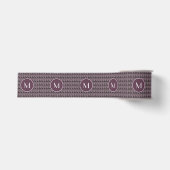 Mit Monogramm Lila Violet Hirsch Personalisiert | Ripsband (Vorderseite)