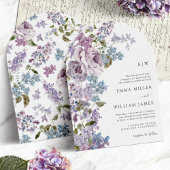 Mit Monogramm Lilac Arch Wedding Einladung