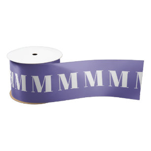Mit Monogramm lilac Periwinkle benutzerdefinierte  Satinband