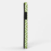 Mit Monogramm Lime Green Geometric Diamond-Muster Case-Mate iPhone Hülle (Hinten/Rechts)