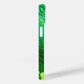 Mit Monogramm Lime Green Glitzer Case-Mate iPhone Hülle (Rückseite / Rechts)