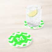 Mit Monogramm Limones Zig Zag Muster Getränkeuntersetzer (Seite)