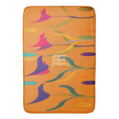 Mit Monogramm Lippenfarbe Badematte (Vorderseite Vertikal)