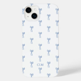 Mit Monogramm Little Bow Blue Case-Mate iPhone 14 Plus Hülle