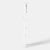 Mit Monogramm Little Bow Blue Case-Mate iPhone Hülle (Rückseite / Rechts)