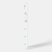 Mit Monogramm Little Bow Blue Case-Mate iPhone Hülle (Rückseite / Links)