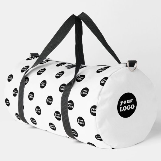 Mit Monogramm Logo für Unternehmen Duffle Bag (Linke Ecke)