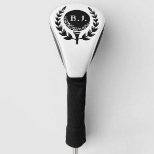 Mit Monogramm Logo für Weißes Schwarz Golf Headcover