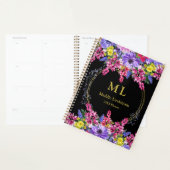 Mit Monogramm Luxus Schwarz Multicolor Blumenmuste Planer (Anzeige)