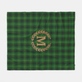Mit Monogramm MacArthur Tartan-Fleece-Decke Fleecedecke (Vorderseite (Horizontal))