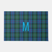 Mit Monogramm MacThomas Tartan Kariert Door Mat Fußmatte (Vorderseite)