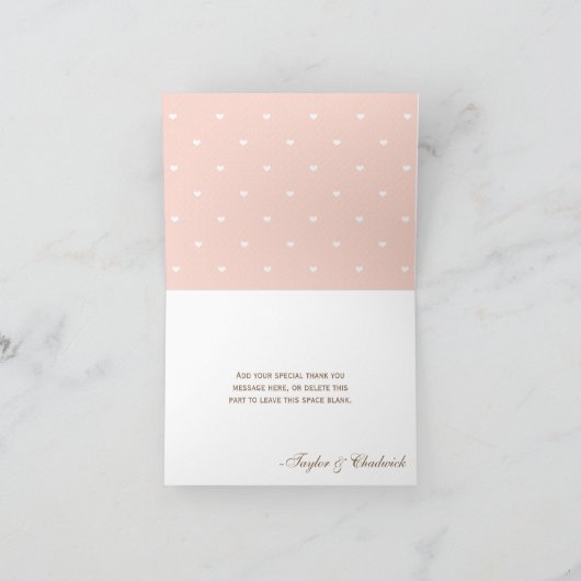 MIT MONOGRAMM MAD HATTER WEDD DANKE KARTE (Innenseite)