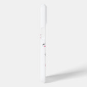 mit Monogramm Mädchenfußball in Rosa grau Case-Mate iPhone Hülle (Rückseite / Rechts)