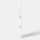 mit Monogramm Mädchenfußball in Rosa grau Case-Mate iPhone Hülle (Rückseite / Links)