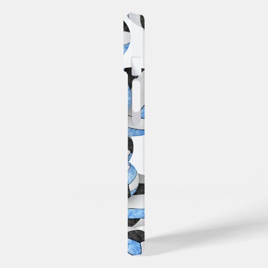 Mit Monogramm Mädels Case-Mate iPhone Hülle (Rückseite / Links)