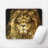Mit Monogramm Majestic Gold Lion Mousepad (Mit Mouse)