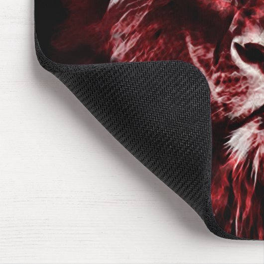 Mit Monogramm Majestic Red Lion Mousepad (Ecke)