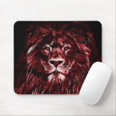 Mit Monogramm Majestic Red Lion Mousepad (Mit Mouse)