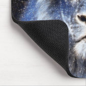 Mit Monogramm Majestic Sparkle Lion Mousepad (Ecke)