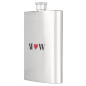 Mit Monogramm Markierungen Flachmann (Links)