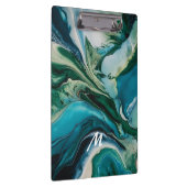 Mit Monogramm Marmorresin Klemmbrett (Rechts)