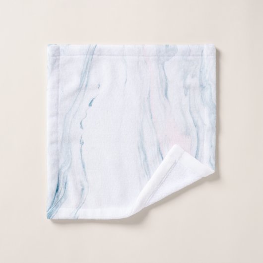 Mit Monogramm Marmorstein in Pastelltönen Badhandtuch Set (Waschlappen)