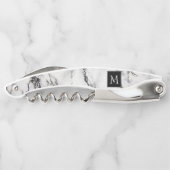 Mit Monogramm Marmorstein Kellnermesser (Rückseite)