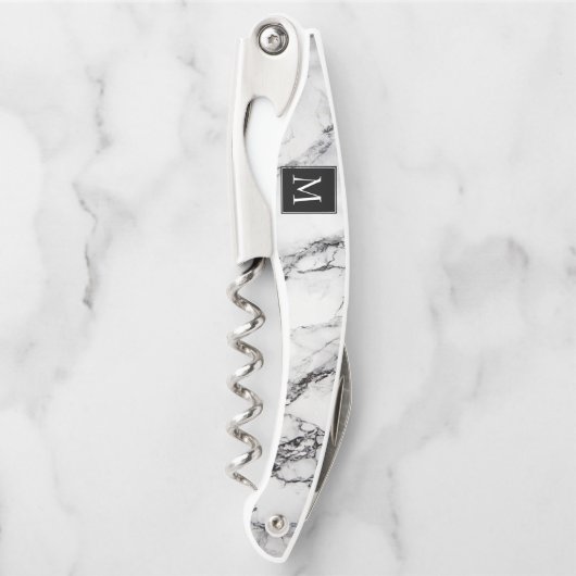 Mit Monogramm Marmorstein Kellnermesser (Vorderseite)