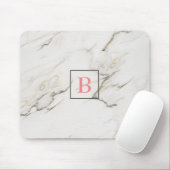 Mit Monogramm Marmorstein Mousepad (Mit Mouse)