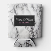 Mit Monogramm Marmorstruktur Dosenkühler (Vorderseite)