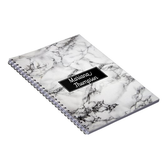 Mit Monogramm Marmortextur Notizblock (Rechte Seite)