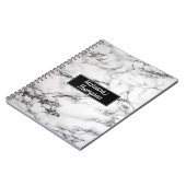 Mit Monogramm Marmortextur Notizblock (Linke Seite)