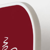 Mit Monogramm Maroon Pickleball Paddle (Linke Seite)