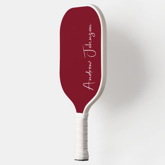 Mit Monogramm Maroon Pickleball Paddle (Links)