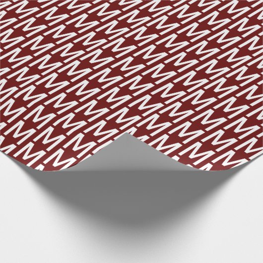 Mit Monogramm Marowein nach dem ersten Muster Geschenkpapier (Ecke)