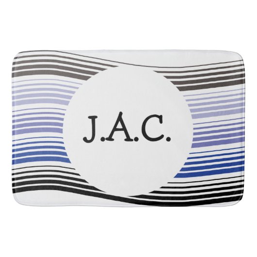 Mit Monogramm Mat Badematte (Vorderseite)