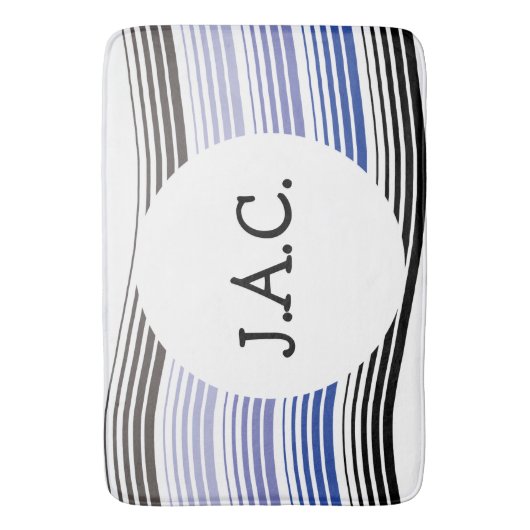 Mit Monogramm Mat Badematte (Vorderseite Vertikal)