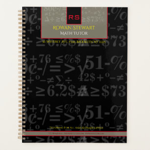 Mit Monogramm Mathe Tutor Planer