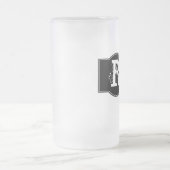Mit Monogramm Mattglas Bierglas (Mittel)
