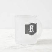 Mit Monogramm Mattglastasse (VorderseiteRechts)
