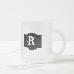 Mit Monogramm Mattglastasse
